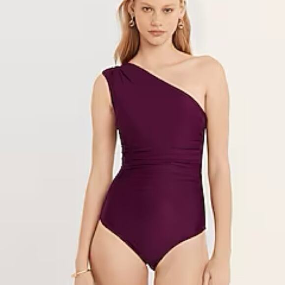 J. Crew Other - J. Crew Iris Ruched one-shoulder one-piece swimsuit